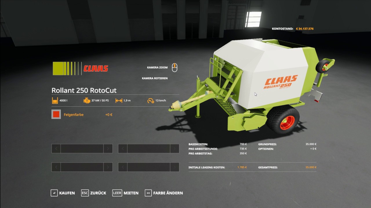 claas rollant 46 baler specifications
